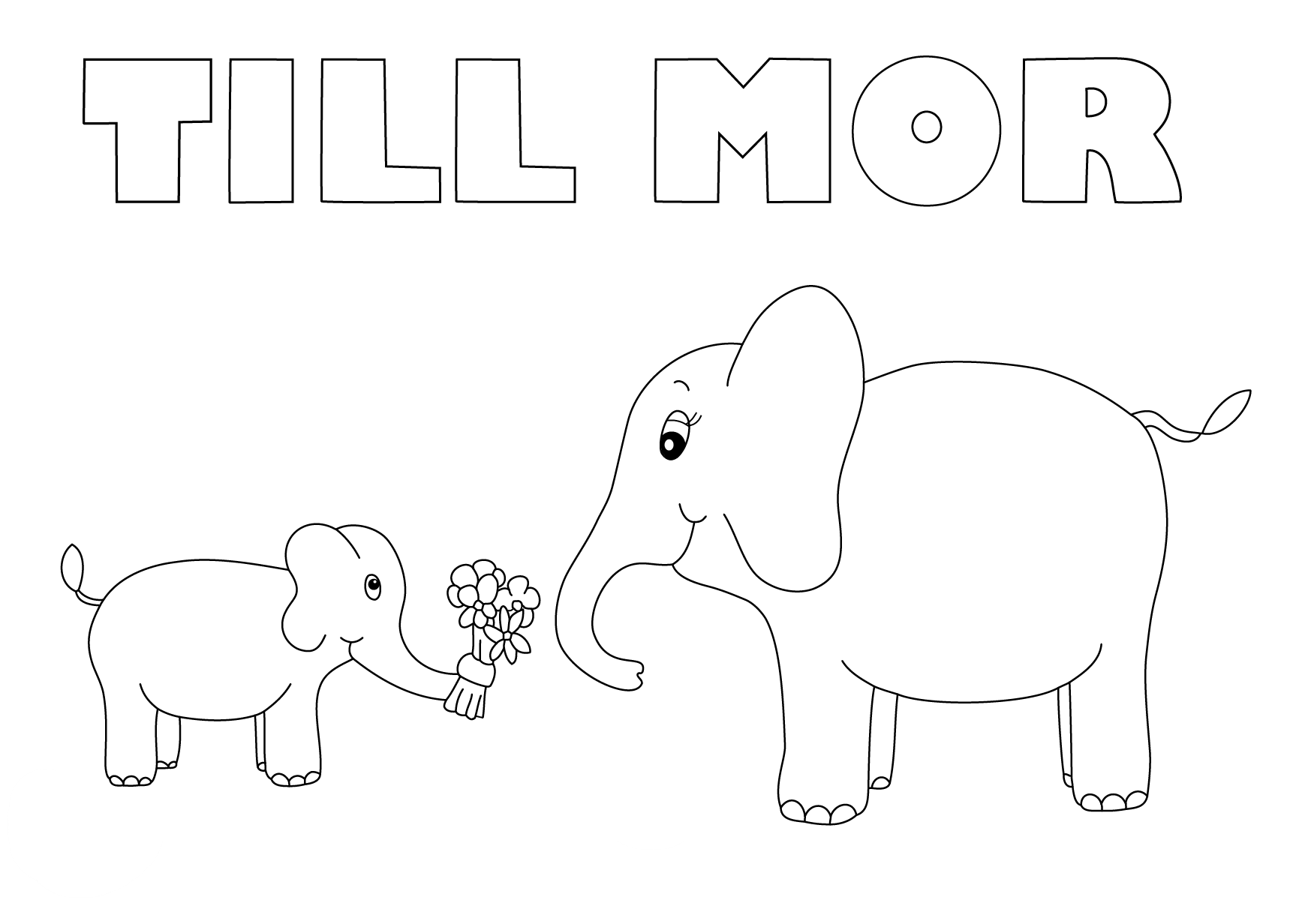 Liten elefant - Mors dag
