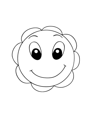 Glad blomma